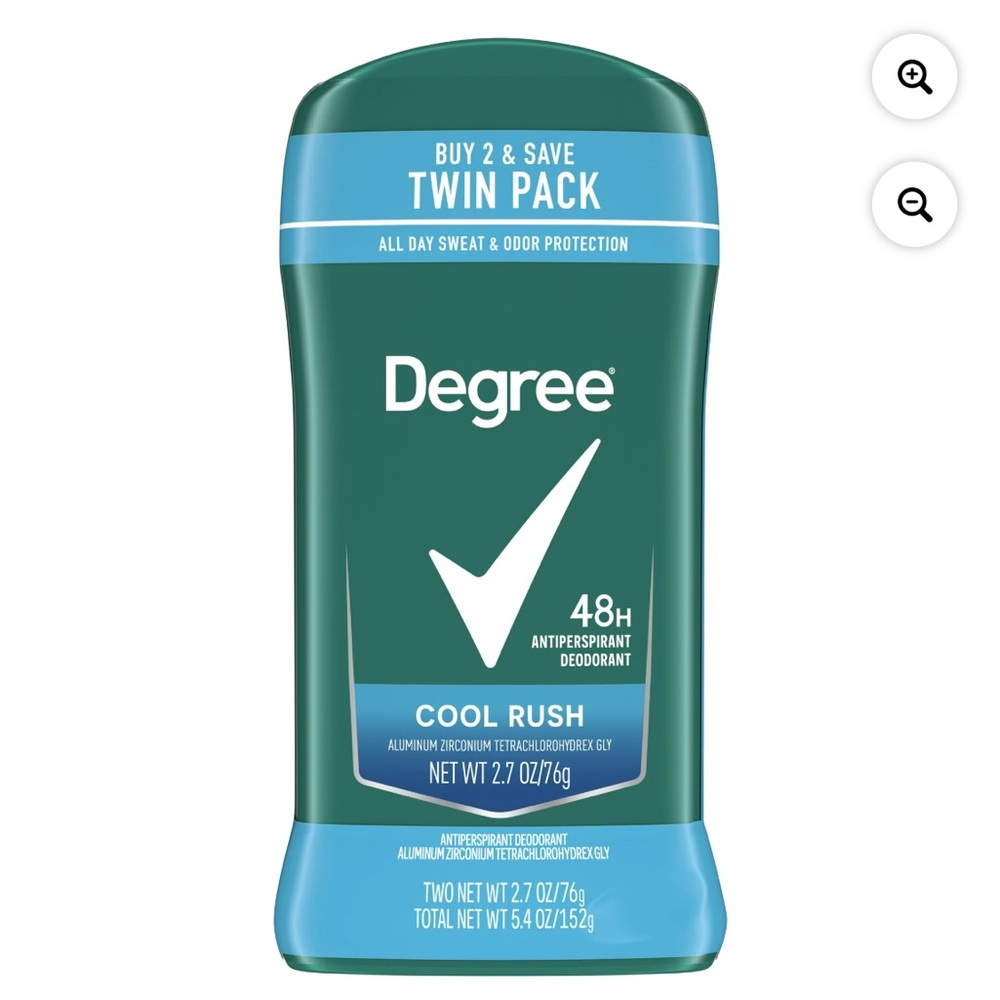 Degree Cool Rush Antiperspirant Deodorant

(2) twin packs bundle